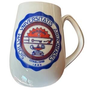 VTG Univ of Arizona Latin Coffee Mug China Cup Barware College Memorabilia